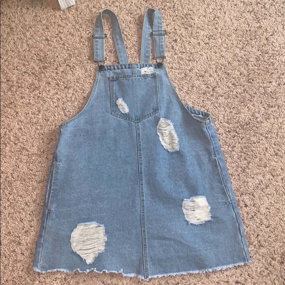 Overall Jean Skirt
